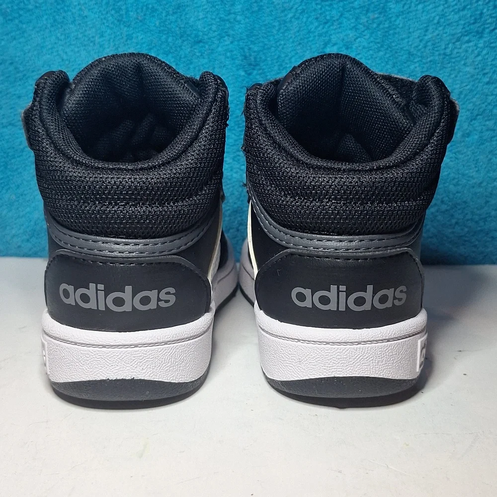 Adidas High Tops Toddler High Top Adidas Hoops Mid AC  Kid's Shoes 6  LIKE NEW - Picture 4 of 8